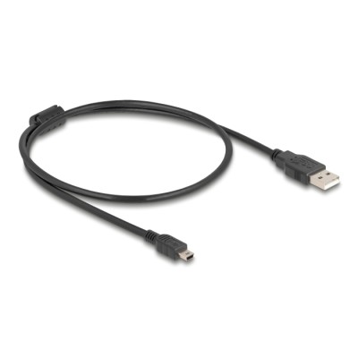 Delock Cable USB 2.0 Type-A male > USB 2.0 Mini-B male 0.5 m black 2