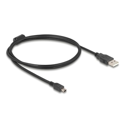 Delock Cable USB 2.0 Type-A male > USB 2.0 Mini-B male 1.0 m black 2