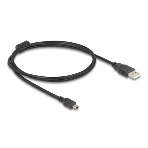 Delock Cable USB 2.0 Type-A male > USB 2.0 Mini-B male 1.0 m black