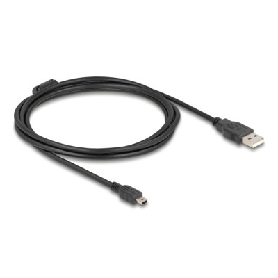 Delock Cable USB 2.0 Type-A male > USB 2.0 Mini-B male 2.0 m black 2