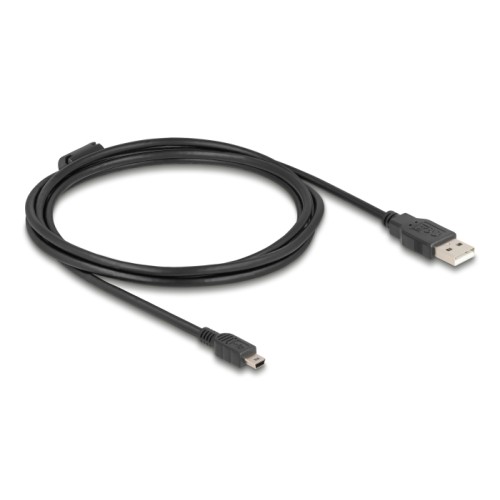 Delock Cable USB 2.0 Type-A male > USB 2.0 Mini-B male 2.0 m black