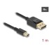 Delock Mini DisplayPort to DisplayPort cable 8K 60 Hz 1 m DP 8K certified