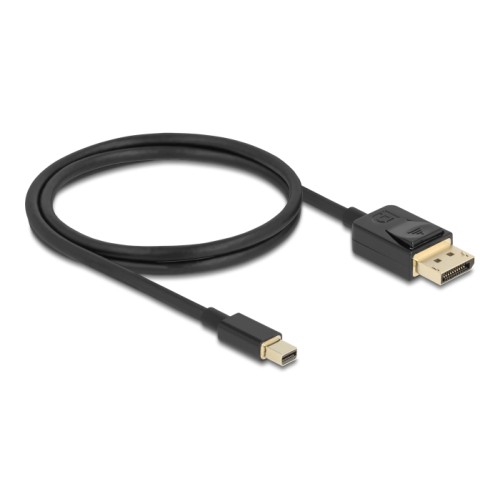 Delock Mini DisplayPort to DisplayPort cable 8K 60 Hz 1 m DP 8K certified