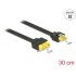 Delock Extension cable SATA 6 Gb/s receptacle > SATA plug with pin 8 power support latchtype 30 cm