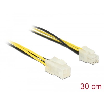 Delock Extension cable P4 4 pin male  P4 4 pin female 30 cm