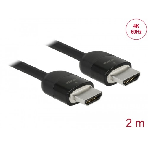 Delock Premium HDMI Cable 4K 60 Hz 2 m