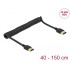 Delock HDMI Coiled Cable 4K 60 Hz