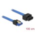Delock Extension cable SATA 6 Gb/s receptacle straight  SATA plug straight 100 cm blue latchtype