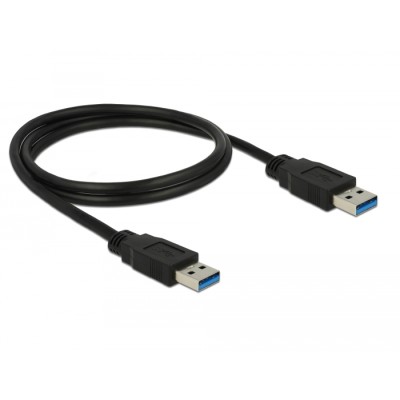 Delock Cable USB 3.0 Type-A male > USB 3.0 Type-A male 1.0 m black 2