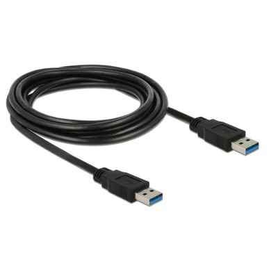 Delock Cable USB 3.0 Type-A male > USB 3.0 Type-A male 3.0 m black 2