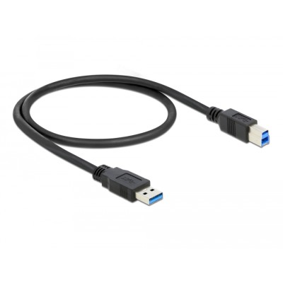 Delock Cable USB 3.0 Type-A male > USB 3.0 Type-B male 0.5 m black 2