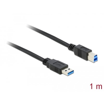 Delock Cable USB 3.0 Type-A male > USB 3.0 Type-B male 1.0 m black