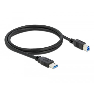 Delock Cable USB 3.0 Type-A male > USB 3.0 Type-B male 1.0 m black 2