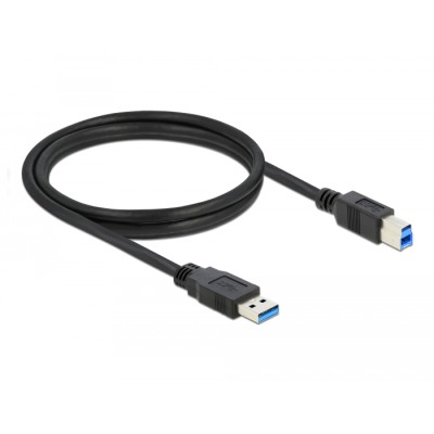 Delock Cable USB 3.0 Type-A male > USB 3.0 Type-B male 1.5 m black 2