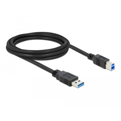 Delock Cable USB 3.0 Type-A male > USB 3.0 Type-B male 2.0 m black 2