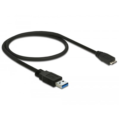 Delock Cable USB 3.0 Type-A male > USB 3.0 Type Micro-B male 0.5 m black 2