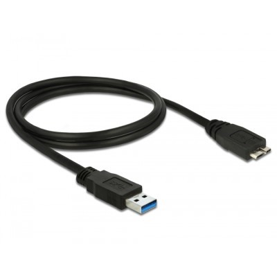 Delock Cable USB 3.0 Type-A male > USB 3.0 Type Micro-B male 1.0 m black 2
