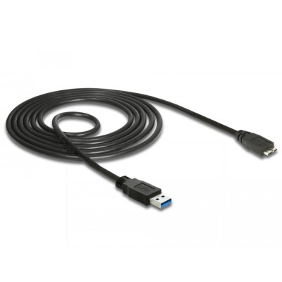 Delock Cable USB 3.0 Type-A male > USB 3.0 Type Micro-B male 1.5 m black 2