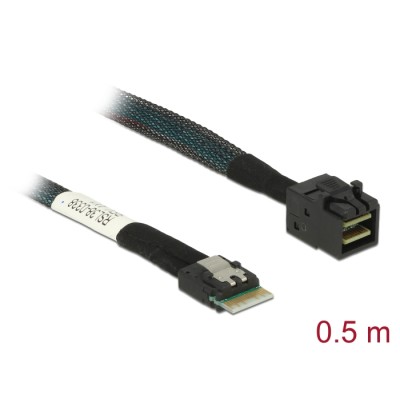 Delock Cable Slim SAS SFF-8654 4i > Mini SAS HD SFF-8643 50 cm