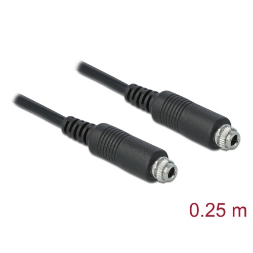 Delock Cable Stereo Jack 3.5 mm female panel-mount-Stereo Jack 3.5 mm female panel-mount 25 cm