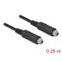 Delock Cable Stereo Jack 3.5 mm female panel-mount-Stereo Jack 3.5 mm female panel-mount 25 cm