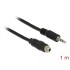 Delock Cable Stereo Jack 3.5 mm female panel-mount-Stereo Jack 3.5 mm male 100 cm