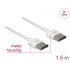 Delock Cable High Speed HDMI with Ethernet - HDMI-A male > HDMI-A male 3D 4K 1.5 m Slim High Quality