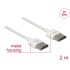 Delock Cable High Speed HDMI with Ethernet - HDMI-A male  HDMI-A male 3D 4K 2 m Slim High Quality