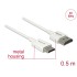 Delock Cable High Speed HDMI with Ethernet - HDMI-A male  HDMI Mini-C male 3D 4K 0.5 m Slim High Quality