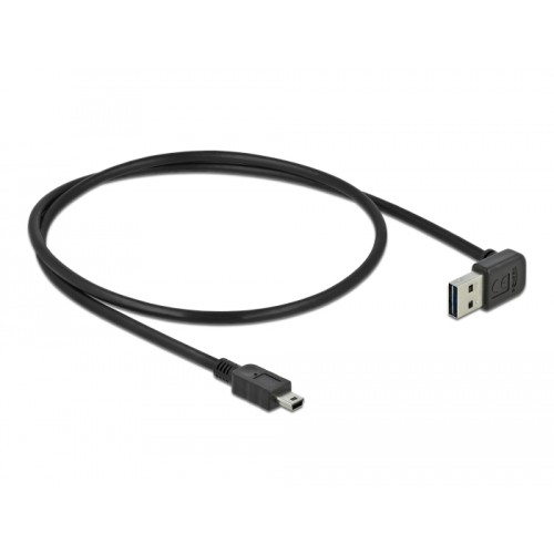 Delock Cable EASY-USB 2.0 Type-A male angled up / down > USB 2.0 Type Mini-B male 0,5 m