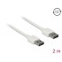 Delock Cable EASY-USB 2.0 Type-A male > EASY-USB 2.0 Type-A male 2 m white