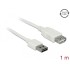 Delock Extension cable EASY-USB 2.0 Type-A male > USB 2.0 Type-A female white 1 m