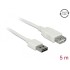 Delock Extension cable EASY-USB 2.0 Type-A male > USB 2.0 Type-A female white 5 m