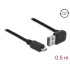 Delock Cable EASY-USB 2.0 Type-A male angled up / down > USB 2.0 Type Micro-B male 0,5 m