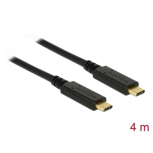 Delock USB 2.0 cable Type-C to Type-C 4 m PD 5 A E-Marker
