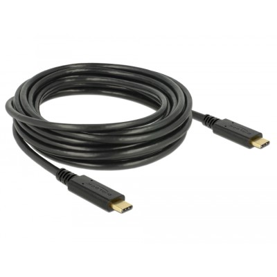 Delock USB 2.0 cable Type-C to Type-C 4 m PD 5 A E-Marker 2