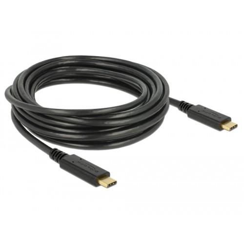 Delock USB 2.0 cable Type-C to Type-C 4 m PD 5 A E-Marker