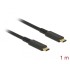 Delock USB 10 Gbps Cable USB Type-C™ male to male PD 3.0 60 W E-Marker 1 m coaxial