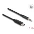 Delock Audio Stereo Cable USB Type-C™ male to Stereo plug 3.5 mm 3 pin 1 m black