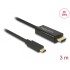 Delock Cable USB Type-C™ male > HDMI male (DP Alt Mode) 4K 30 Hz 3 m black