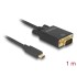 Delock Kabel USB Type-C™ Stecker-VGA Stecker (DP Alt Mode) 1 m schwarz