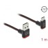 Delock EASY-USB 2.0 Cable Type-A male to USB Type-C™ male angled up / down 1 m black