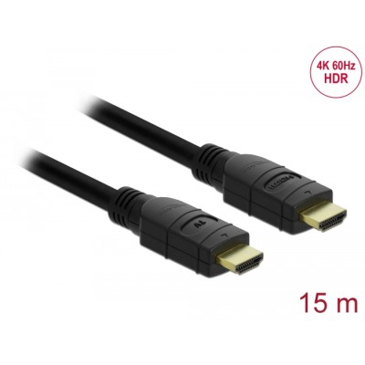 Delock Active HDMI Cable 4K 60 Hz 15 m