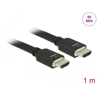 Delock Ultra High Speed HDMI Cable 48 Gbps 8K 60 Hz 1 m
