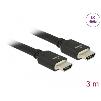 Delock Ultra High Speed HDMI Cable 48 Gbps 8K 60 Hz 3 m