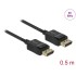Delock Coaxial DisplayPort cable 8K 60 Hz 0.5 m
