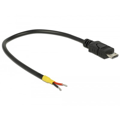 Delock Cable USB 2.0 Micro-B male-2 x open wires power 15 cm Raspberry Pi 2