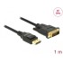 Delock Cable DisplayPort 1.2 male  DVI 24+1 male passive 4K 30 Hz 1 m black