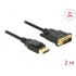 Delock Cable DisplayPort 1.2 male  DVI 24+1 male passive 4K 30 Hz 2 m black