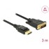 Delock Cable DisplayPort 1.2 male > DVI 24+1 male passive 4K 30 Hz 3 m black